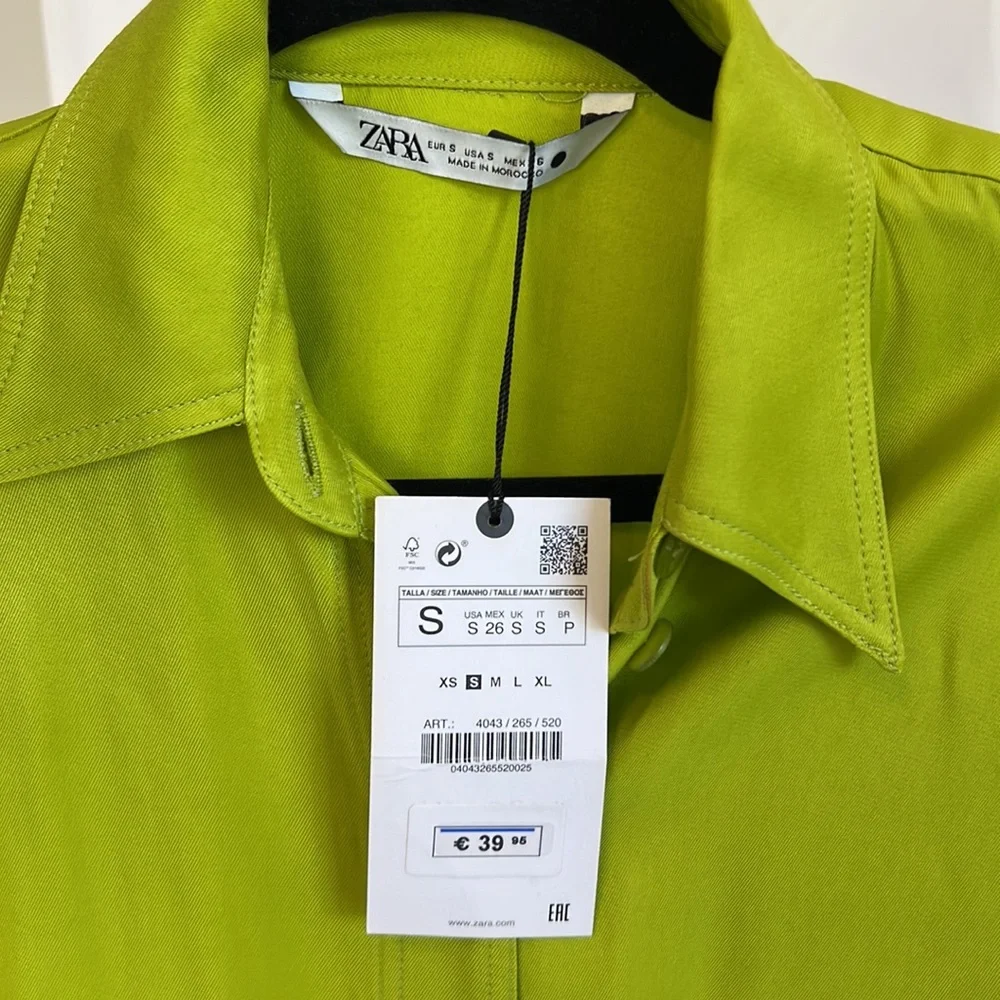 Zara Mini Button Down Collar Dress - Picture 7 of 7